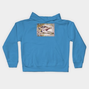 Barracuda in the Abstract Sea Kids Hoodie